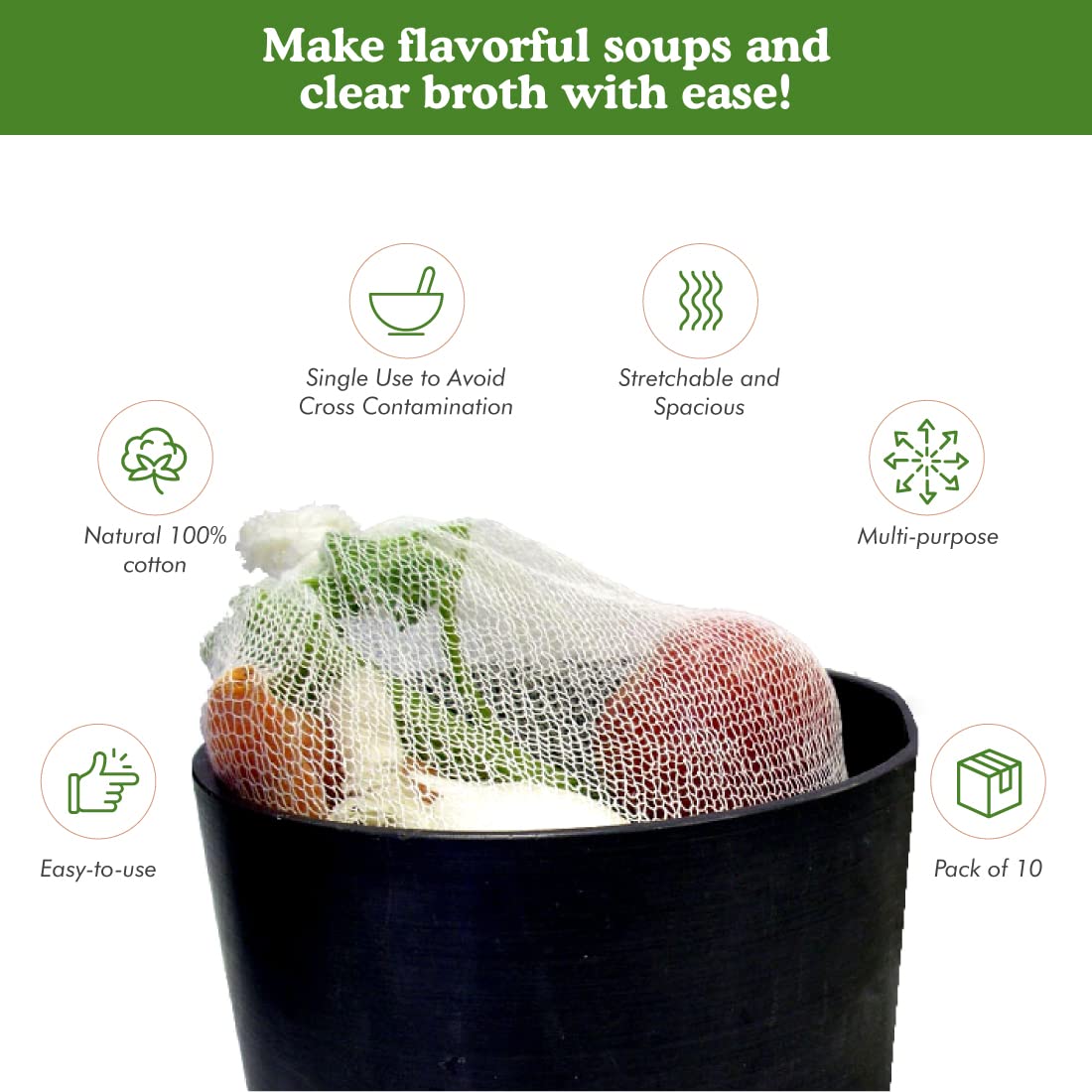 Regency Soup Socks (Pack of 100 / Cotton Blend)