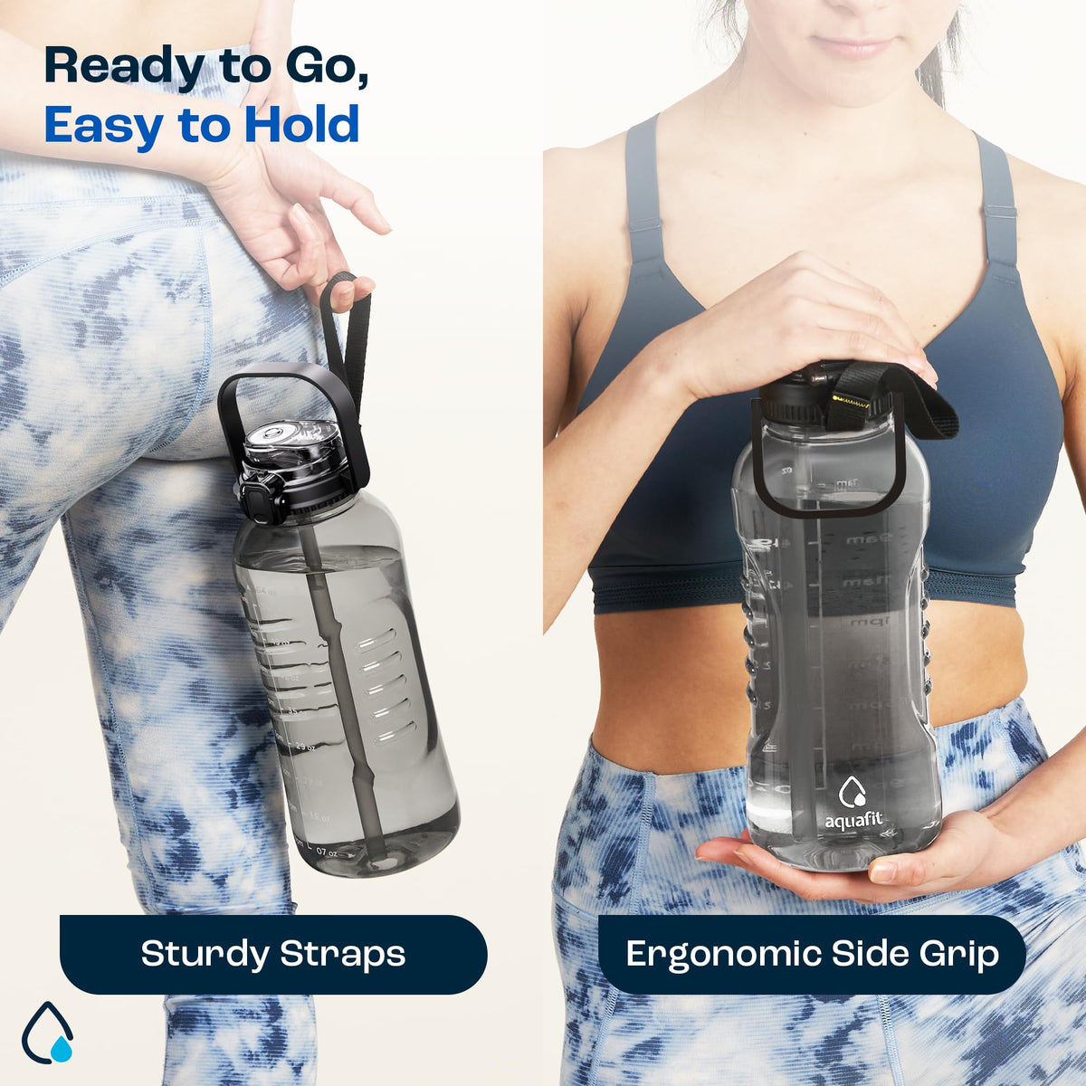 64 oz Water Bottle with Handle (64 Ounces / Nebula)