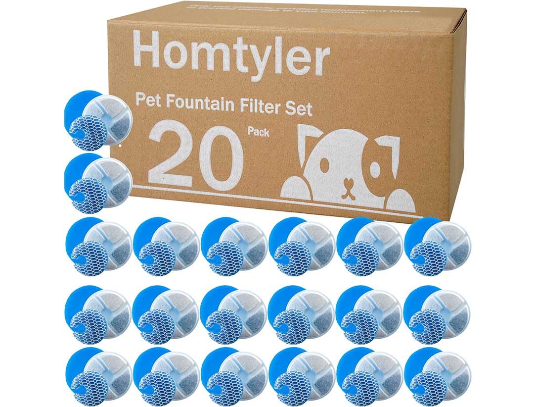 Stainless Steel Cat Water Fountain Filters 20 Pack Cat Fountain Filter Replacement