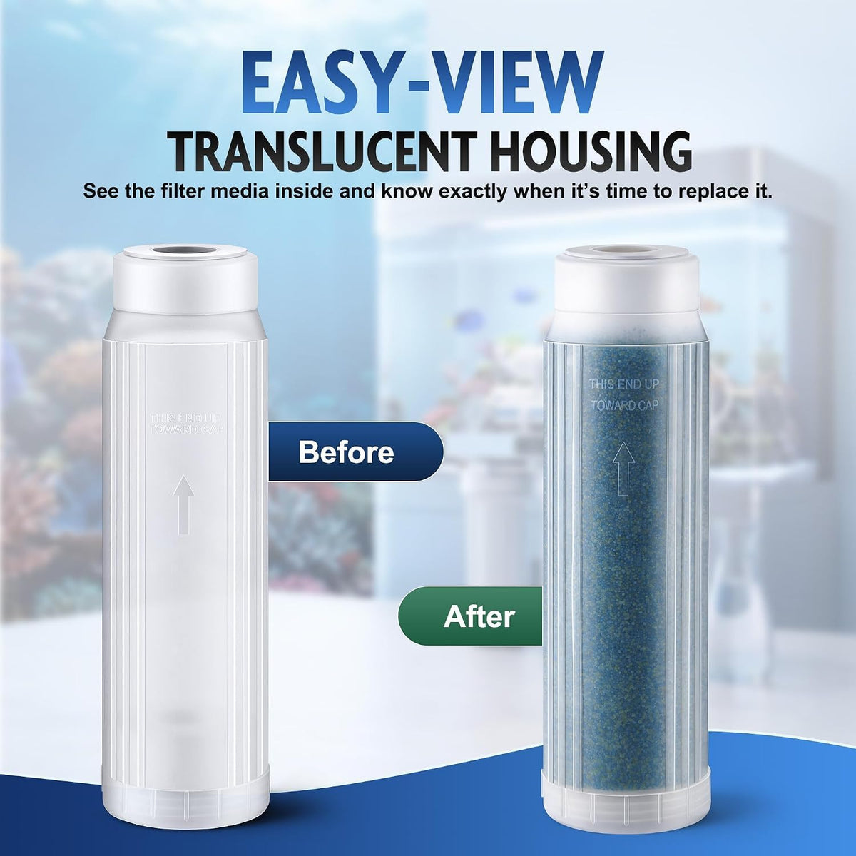 Refillable Empty Cartridge 10x2.5 for DI Resin or Media