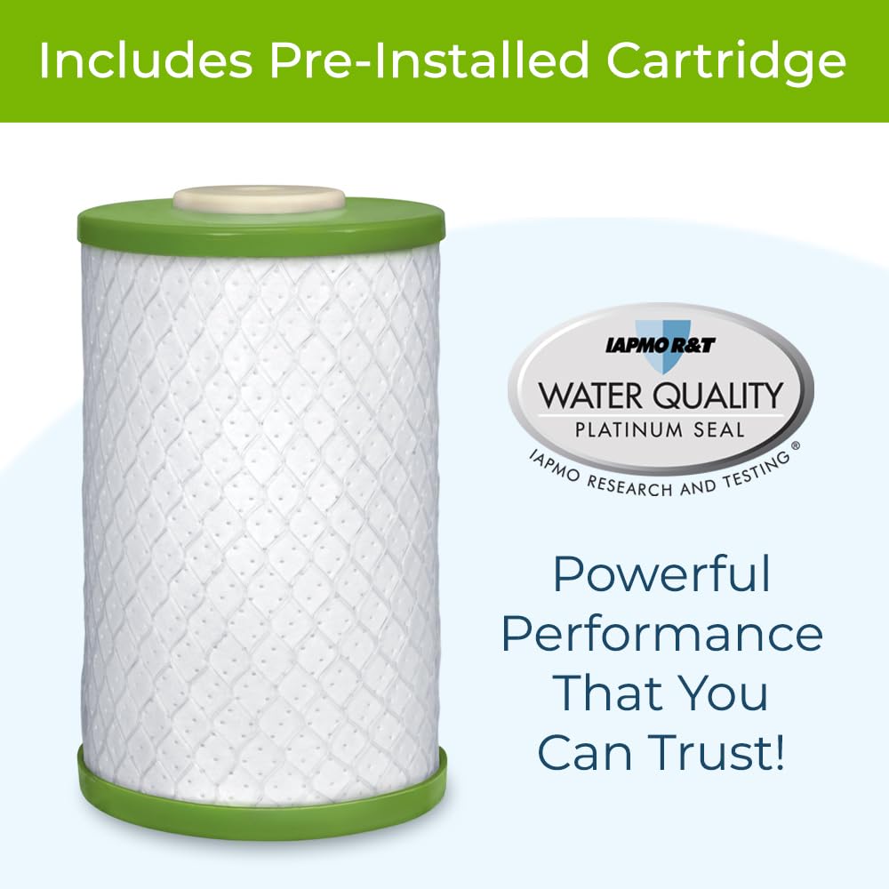 Premium Black Countertop Water Filter System C6500 (Black)