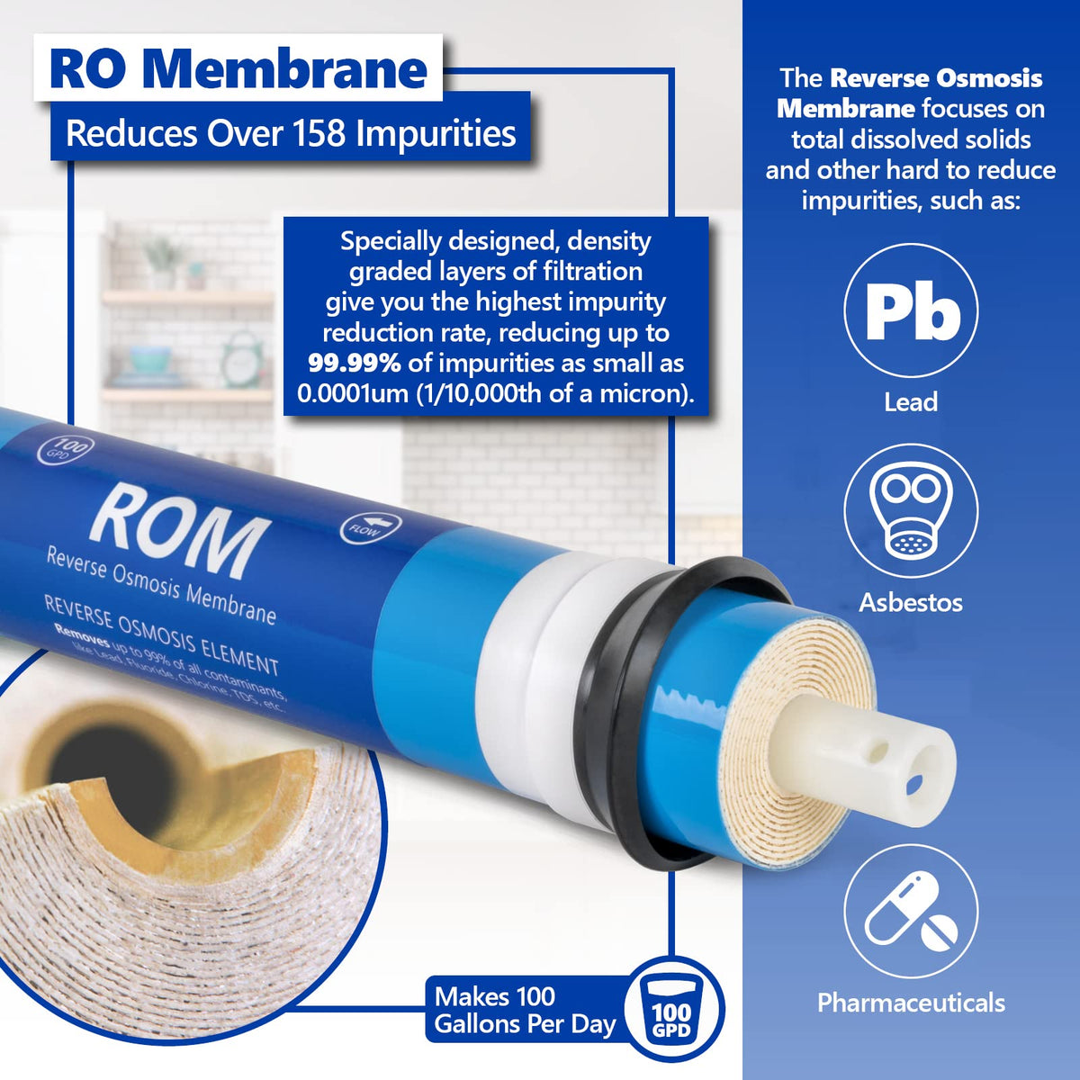 Reverse Osmosis System Filter Set (100 GPD / 2 Years)
