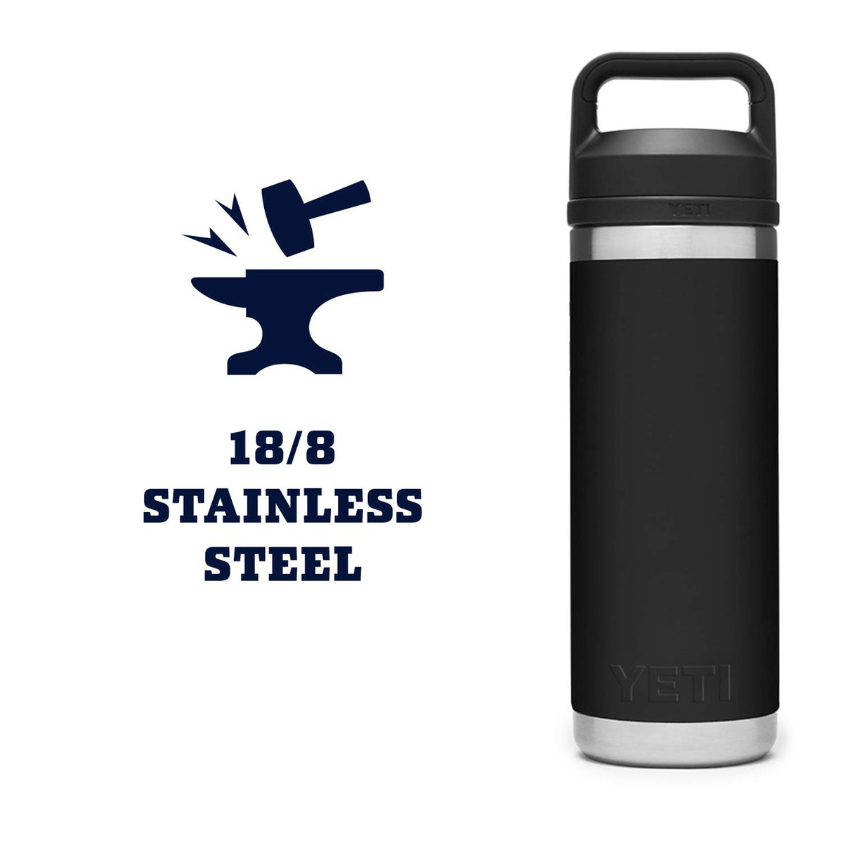Rambler 18 oz Bottle (Black)