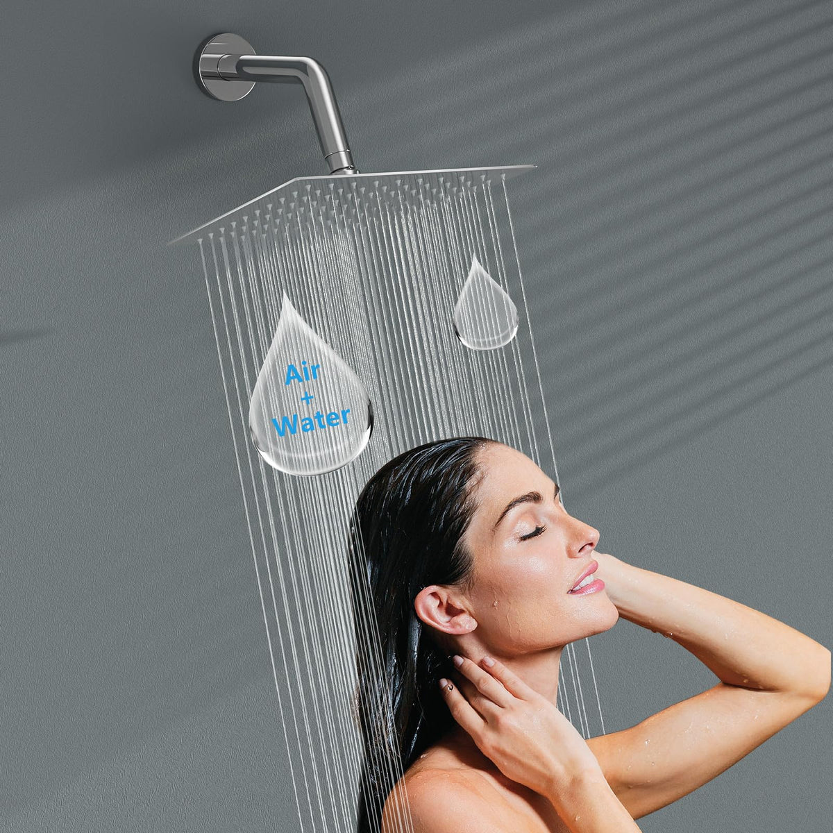 Rain Shower Heads High Pressure (Chrome / 8 Inch)
