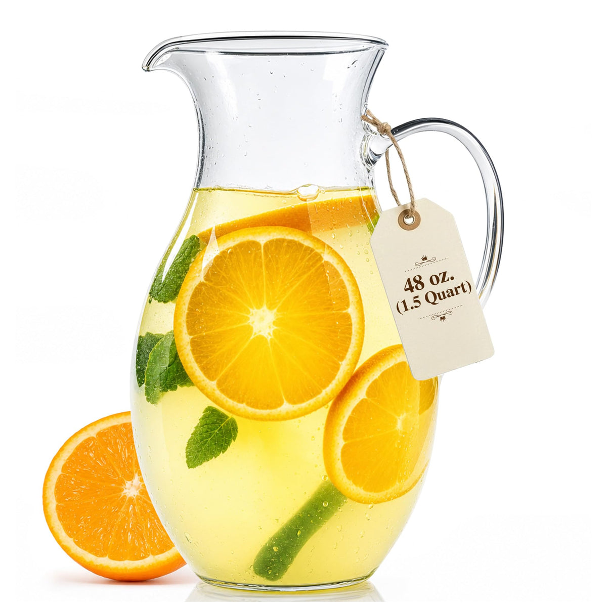 Glass Pitcher With Spout (1.5 Quart Traditional)