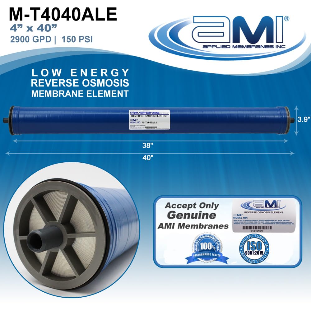 AMI 2900 GPD Low Energy Commercial Reverse Osmosis Membrane (2900 GPD)