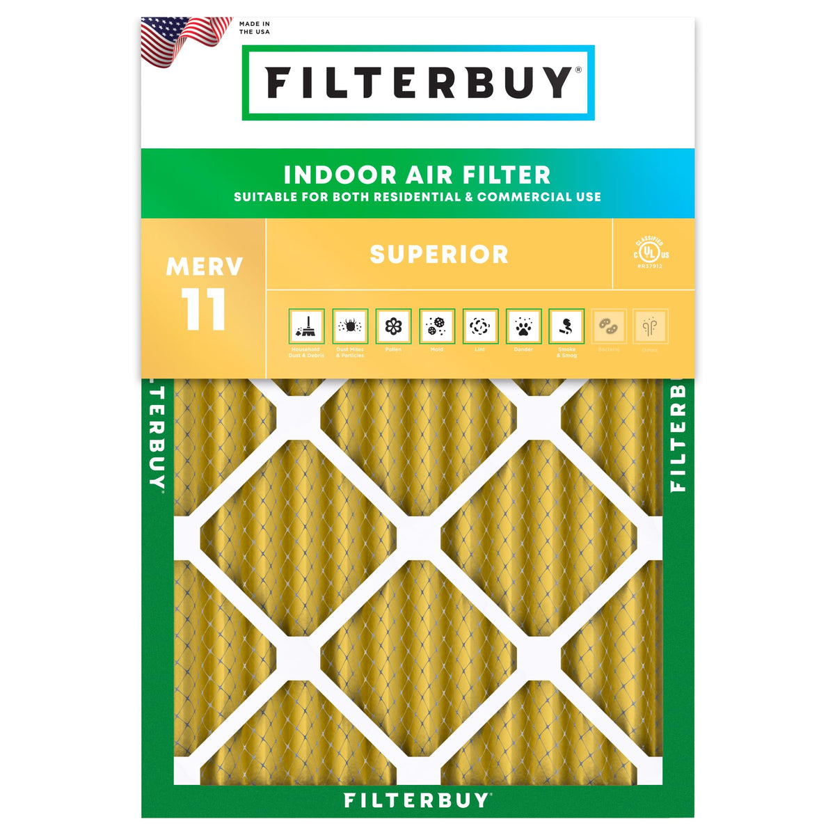 14x20x2 Air Filter MERV 11 Pet & Allergy Defense (14x20x2)