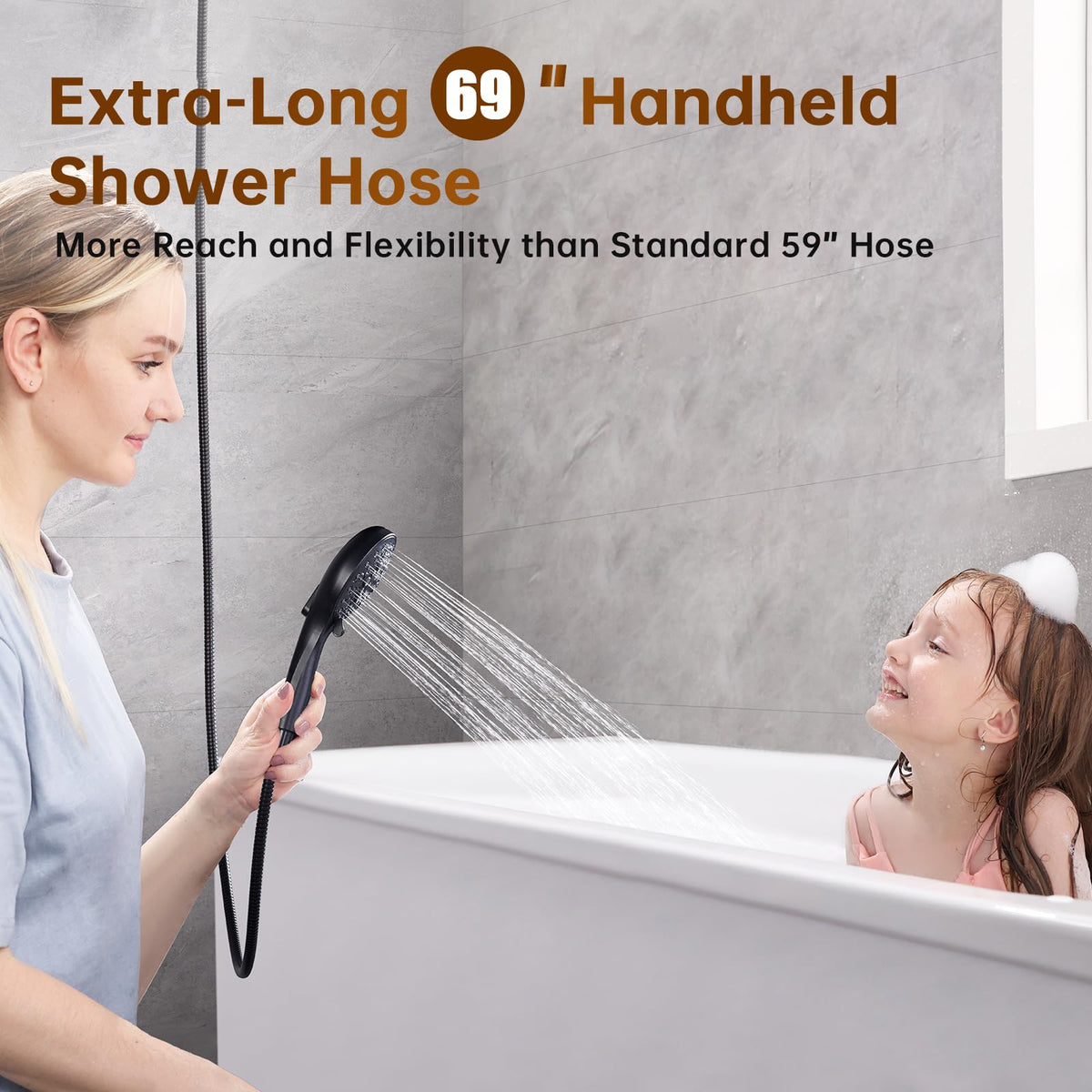 Rain Shower Head with Handheld Spray Built (1.8 GPM / Oil Rubbed Bronze)