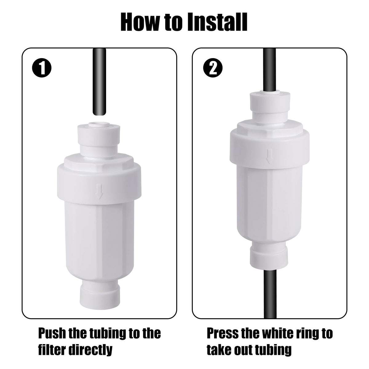 2 Pcs Misting System Filter 100 Mesh Calcium Inhibitor Filter (2pc-1/4 misting System Filter)