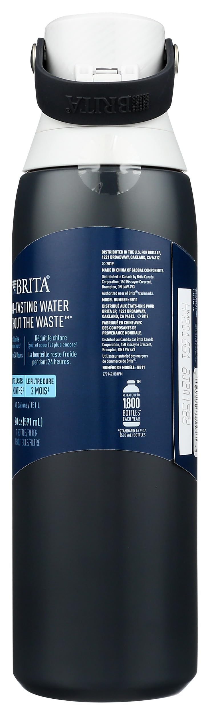 Stainless Steel Premium Filtering Water Bottle (Carbon)