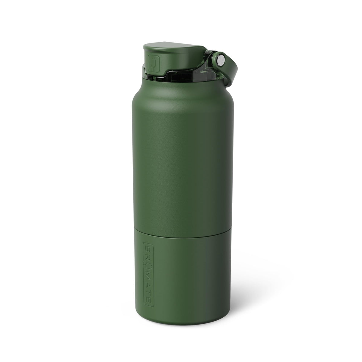 Rise 35oz Water Bottle With 100% Leakproof Covered Silicone Straw (OD Green / 35 Ounces)
