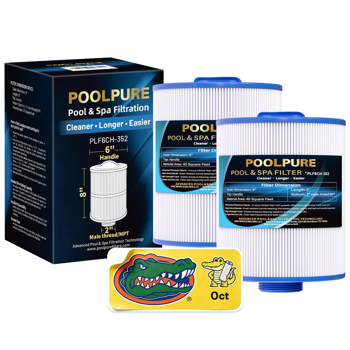 PAS40 F2M Hot Tub Filter Replaces Unicel 6CH