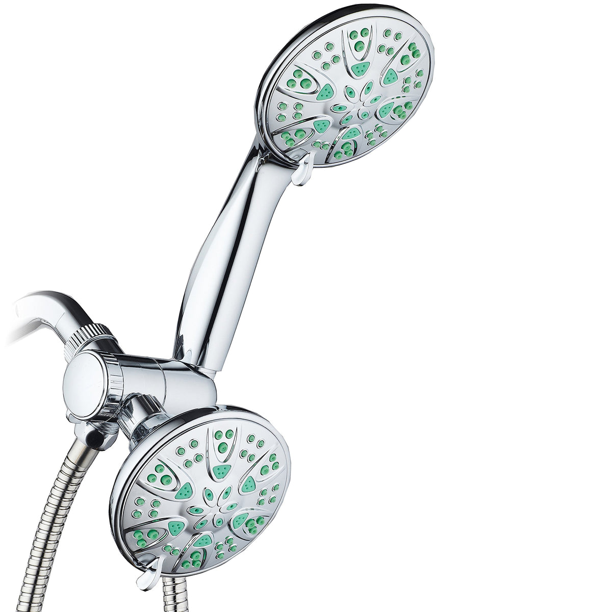 Antimicrobial (2.5 Gallons Per Minute / Chrome / Coral Green Jets)