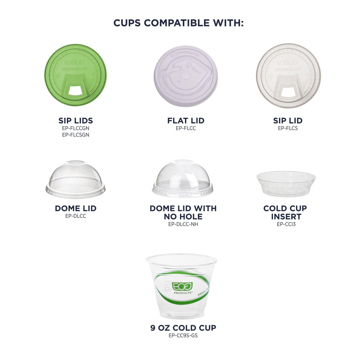 GreenStripe 9 oz Clear Cold Cups (9 oz)