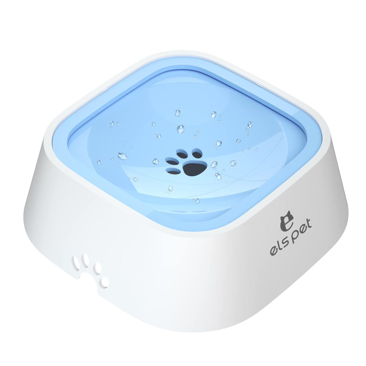 No Spill Dog Cat Bowl 35oz 1L Anti Slip Travel Water Dispenser Blue (1L / Blue)