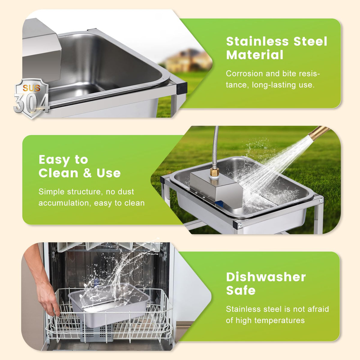3Gal Automatic Dog Water Bowl Dispenser Large Breed Elevated Outdoor Large Dog Water Bowl with Stand Raised Stainless Auto Fill Waterer with Float Valve for Big Dogs Pets Cats Chicken Livestock (3 Gal)