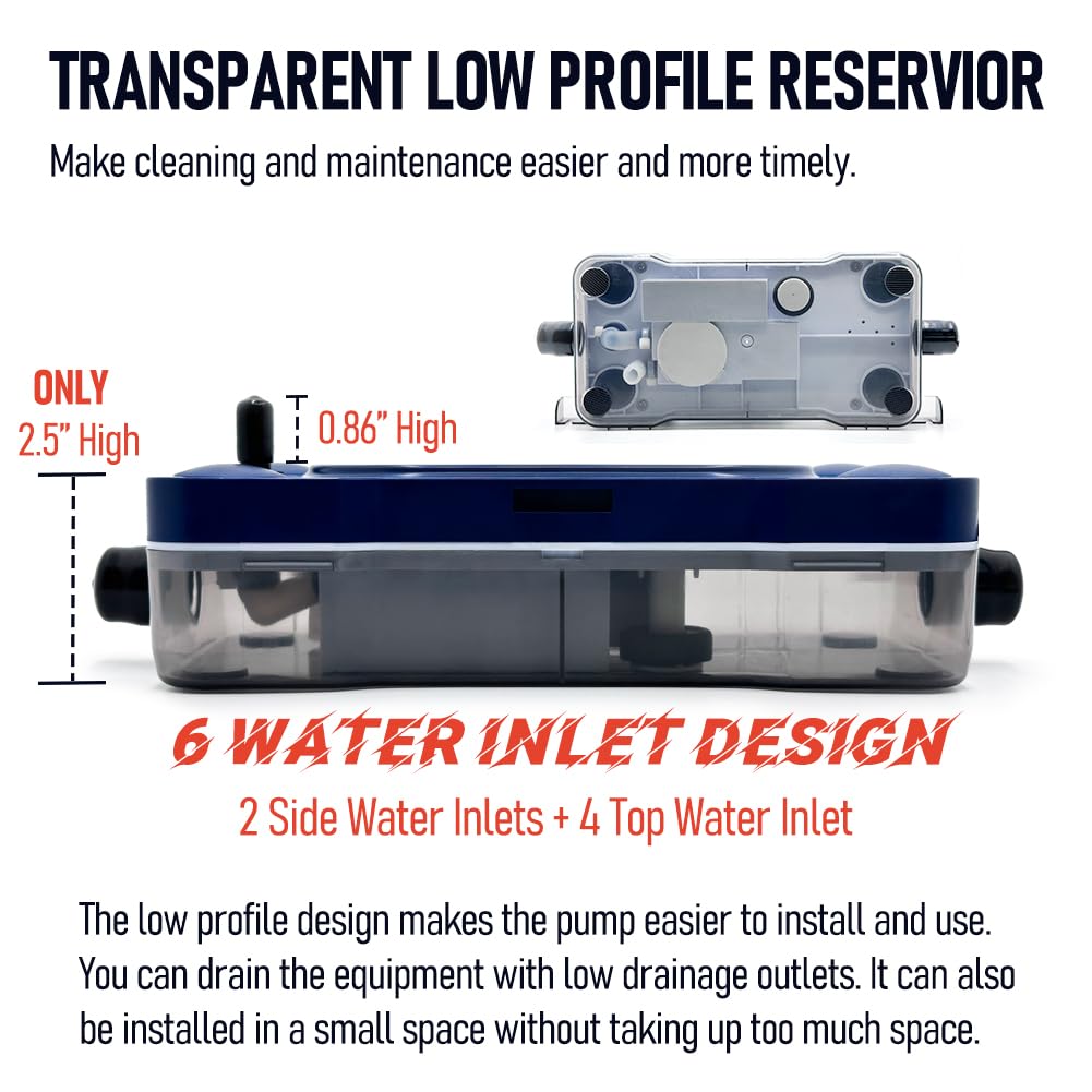 Low Profile Condensate Pump for HVAC