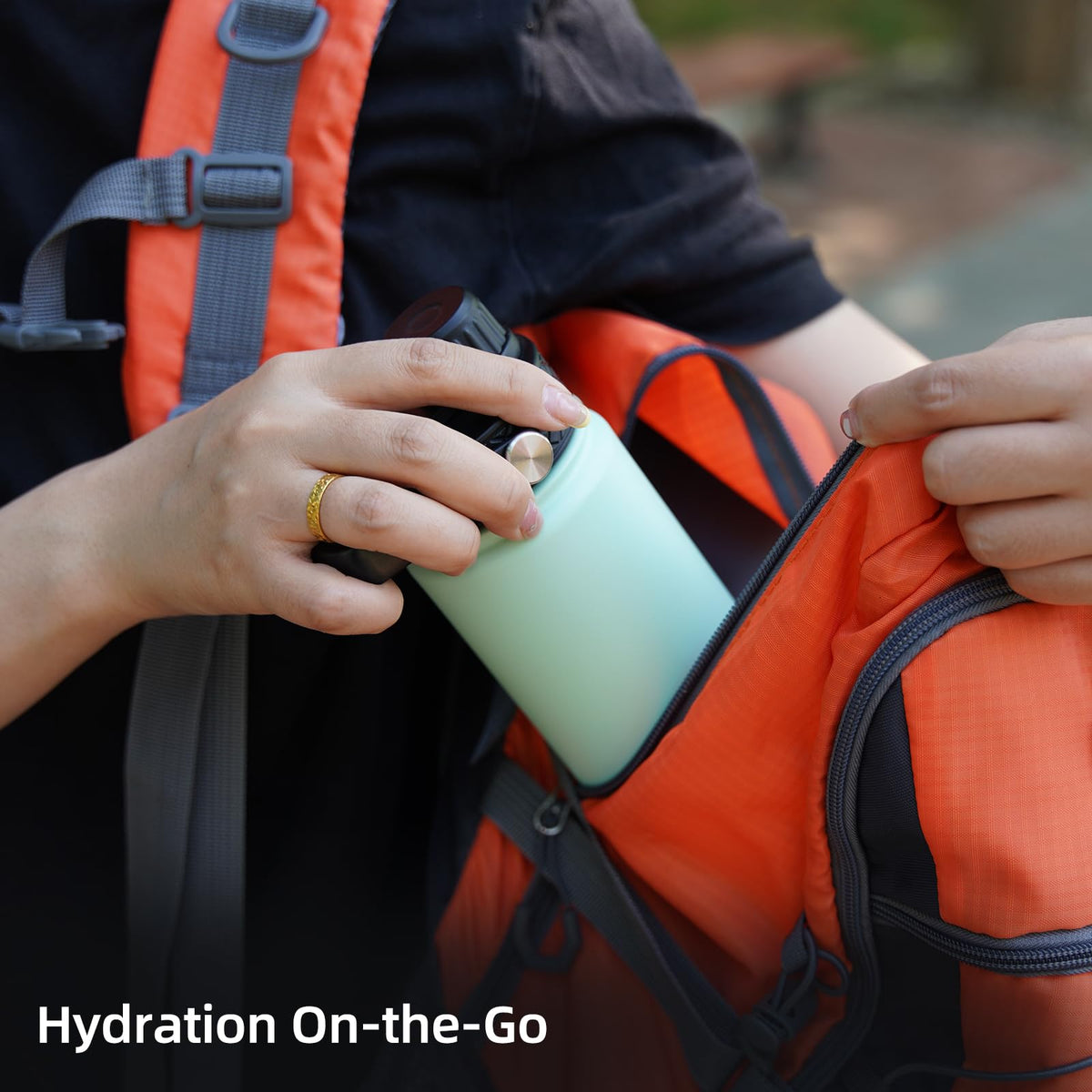 40oz Insulated Water Bottle with Straw Lid (40 Ounces / New-Mint)