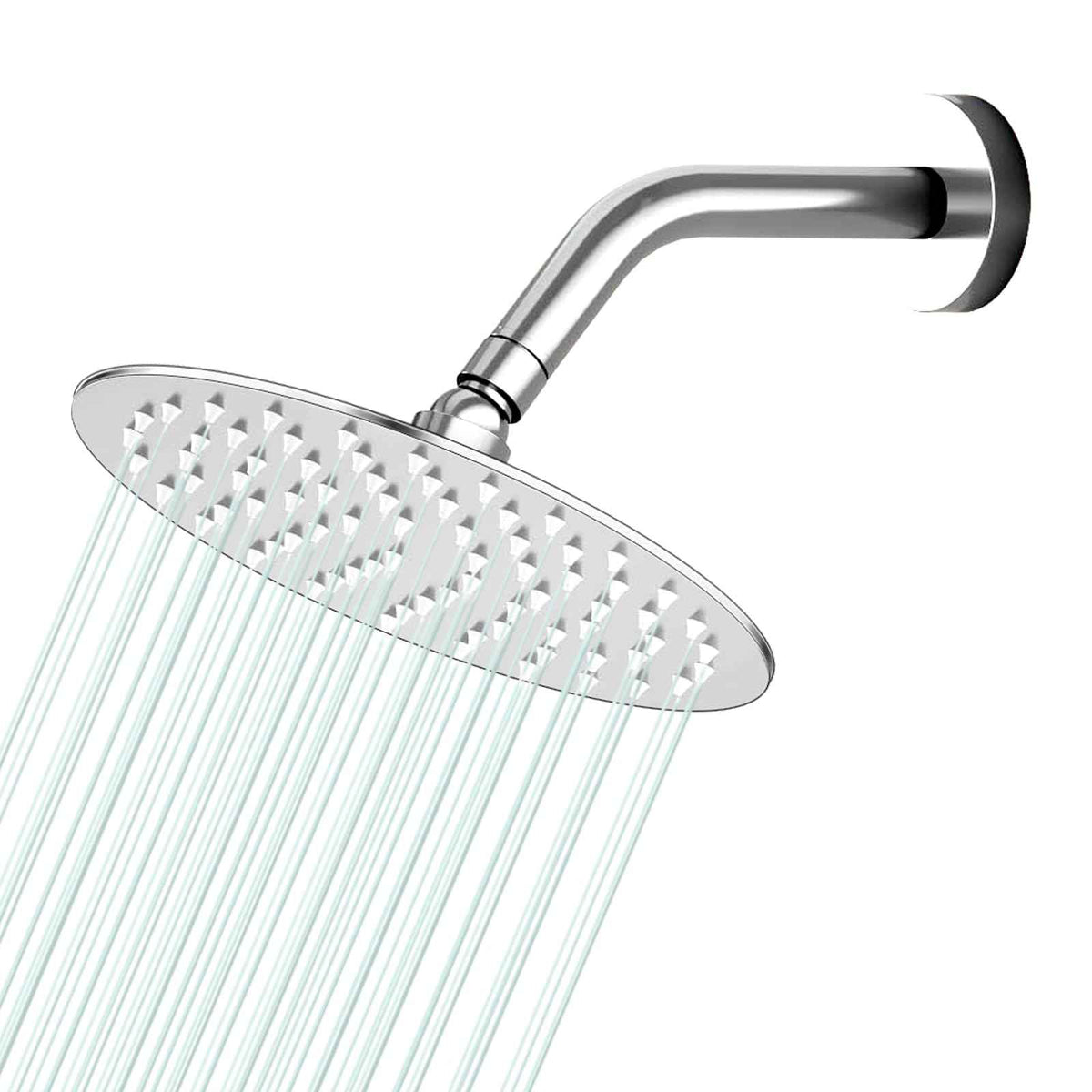 All Metal 6Inch Rain Shower Head (Chrome / 6 Inch)