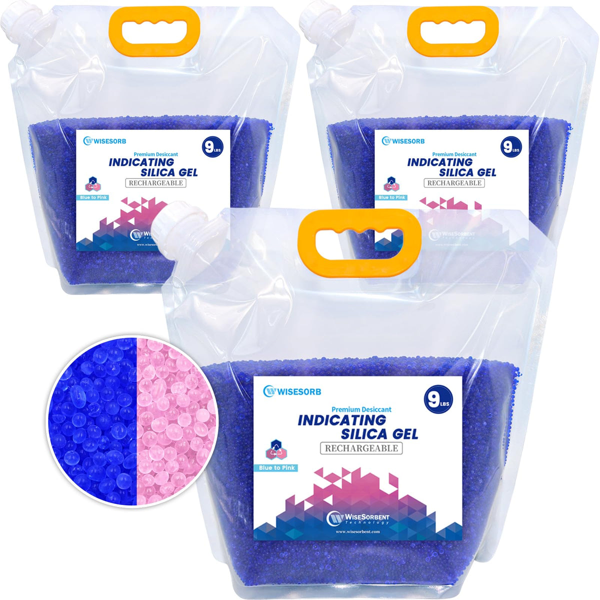 Net 27LBS Blue Indicating Silica Gel Beads Desiccants (27LBS)