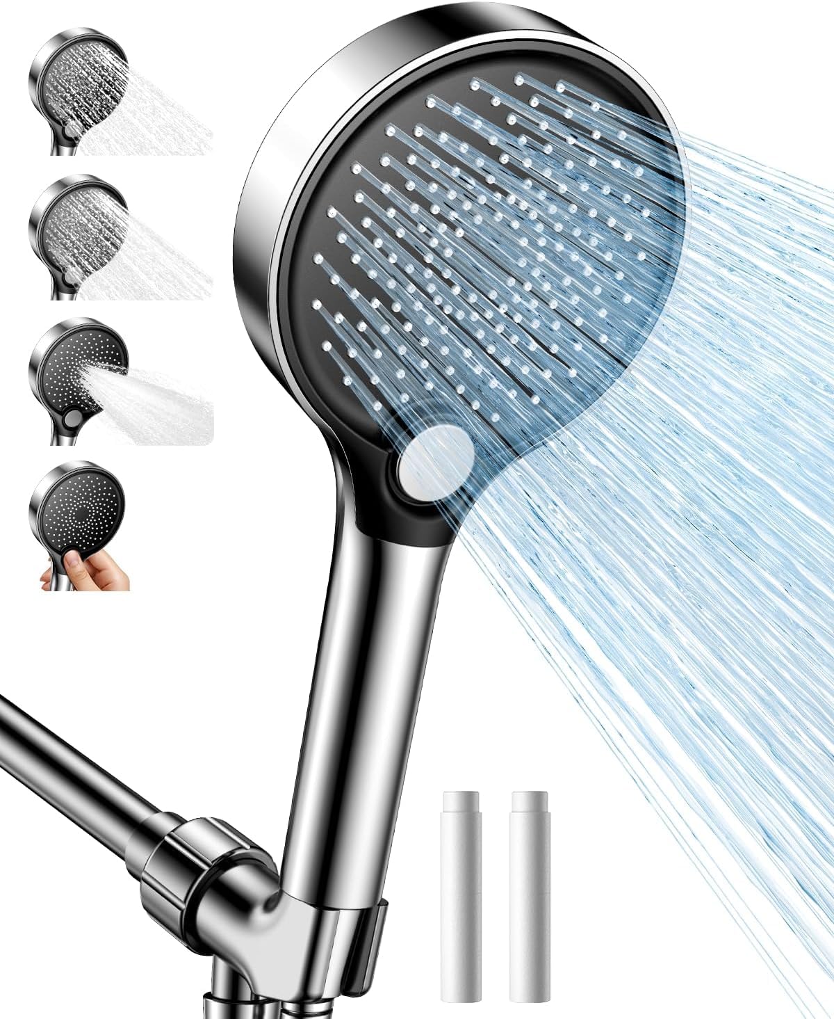 Shower head with handheld (Silvery)