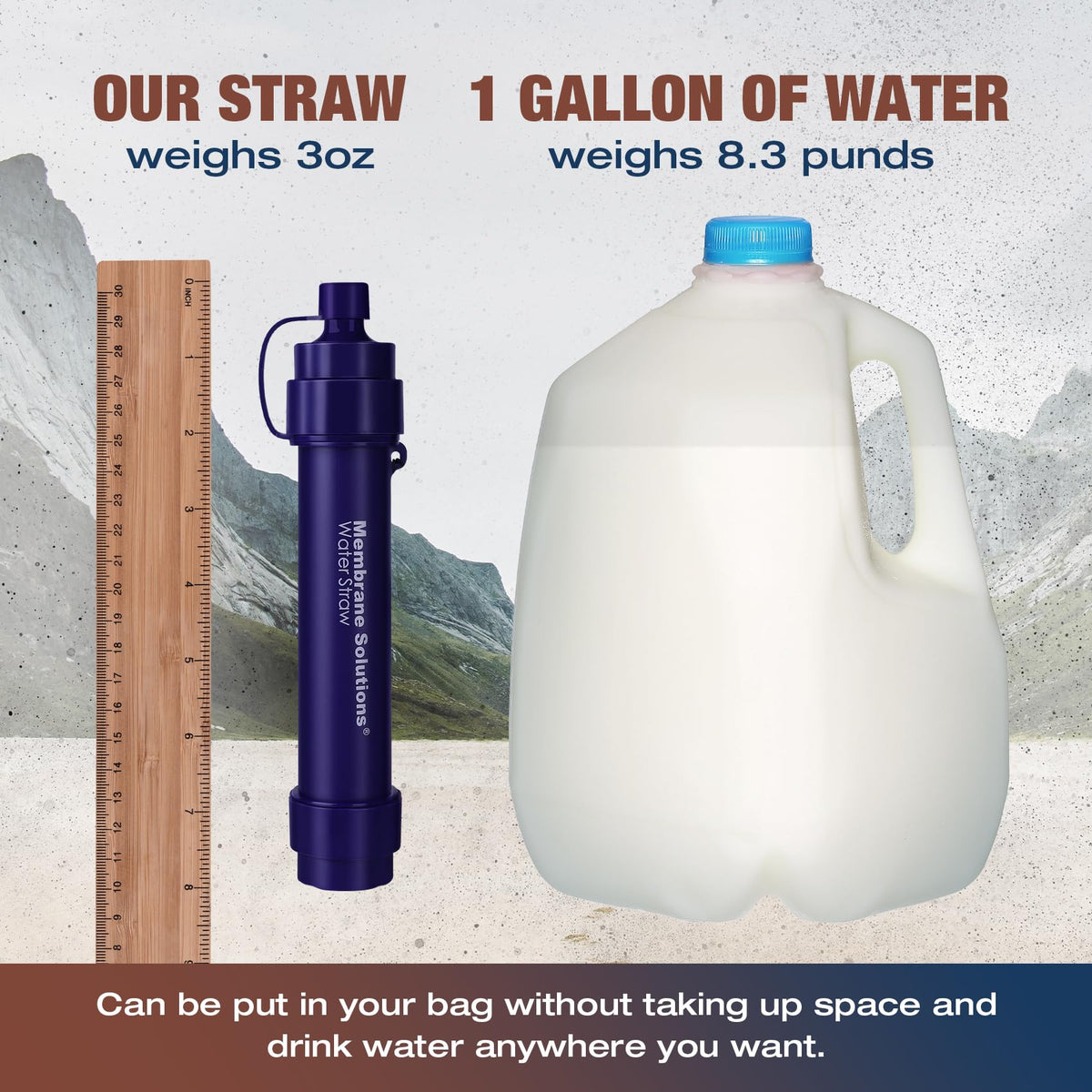 S2 Detachable Water Filter Straw (4 Pack)