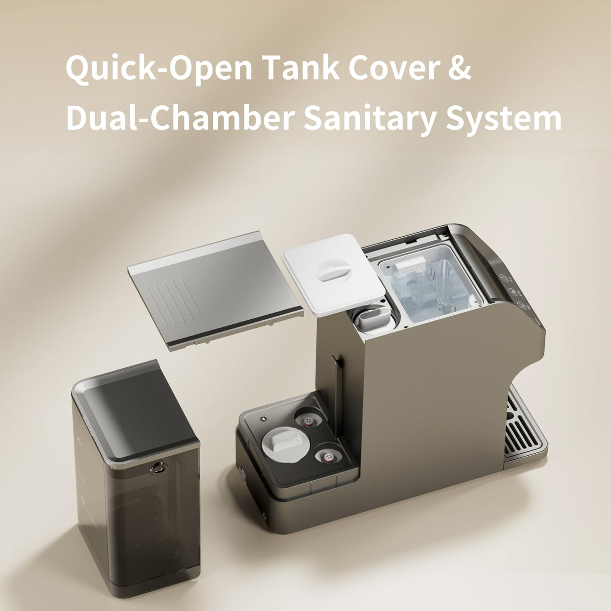 Countertop UV RO Water Filter System (Platinum Grey)