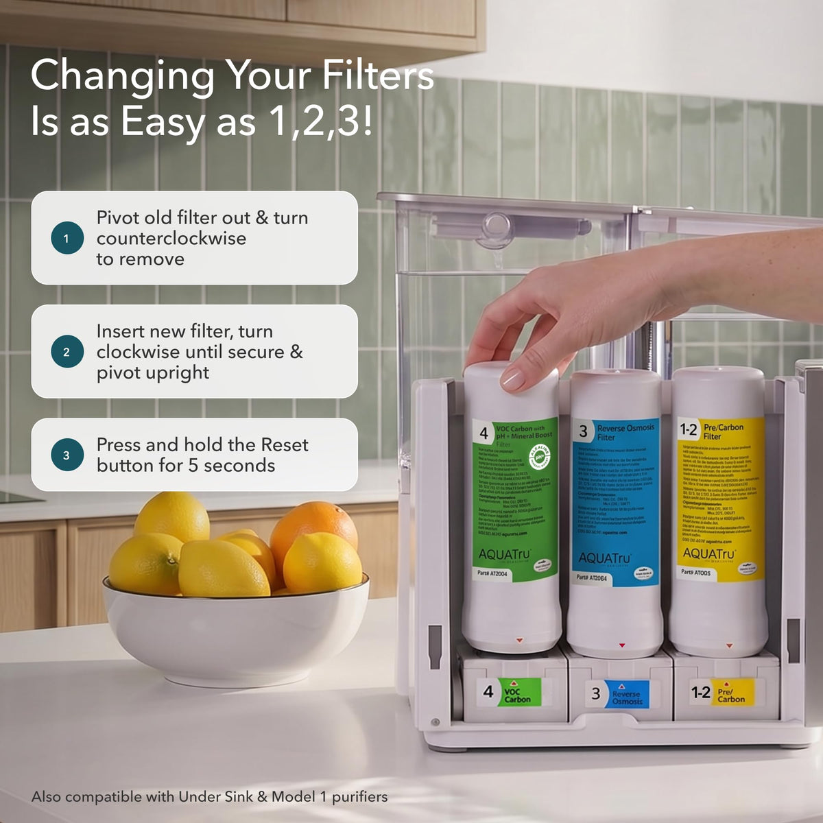 AquaTru Filter pH+ 1yr Supply (AquaTru Classic pH+ 1yr Supply)