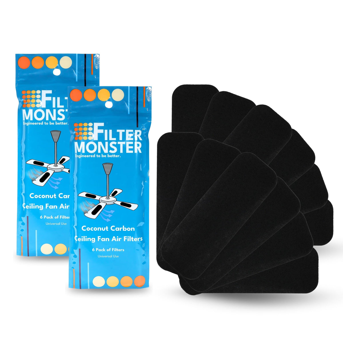 Filter Monster Coconut Carbon Ceiling Fan Filters