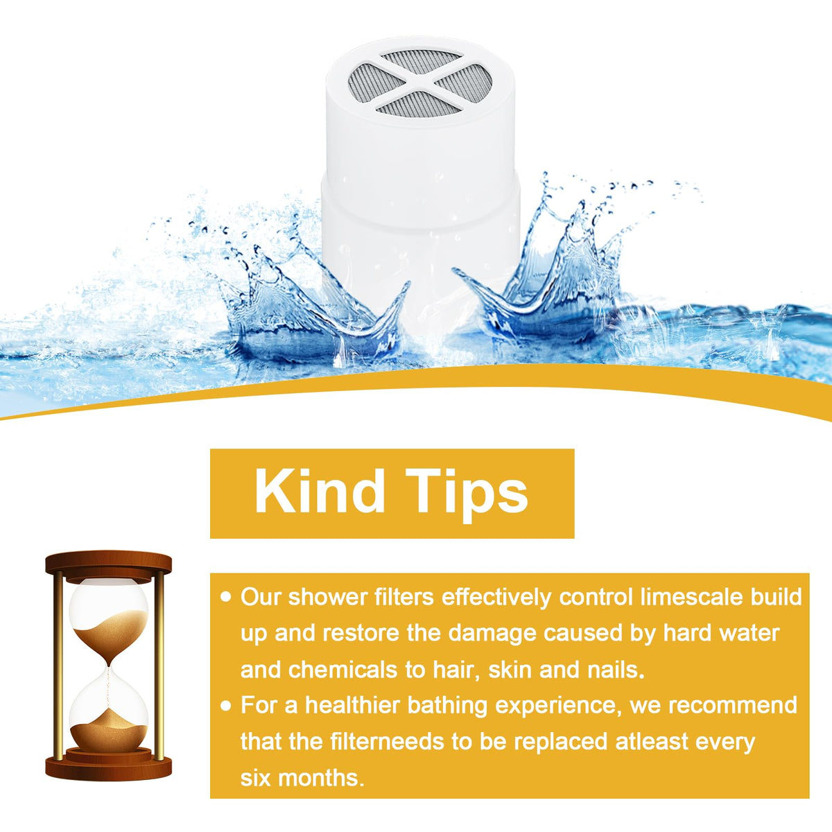 Replacement Cartridge Shower Filter for jolie shower head filter (1 pcs)