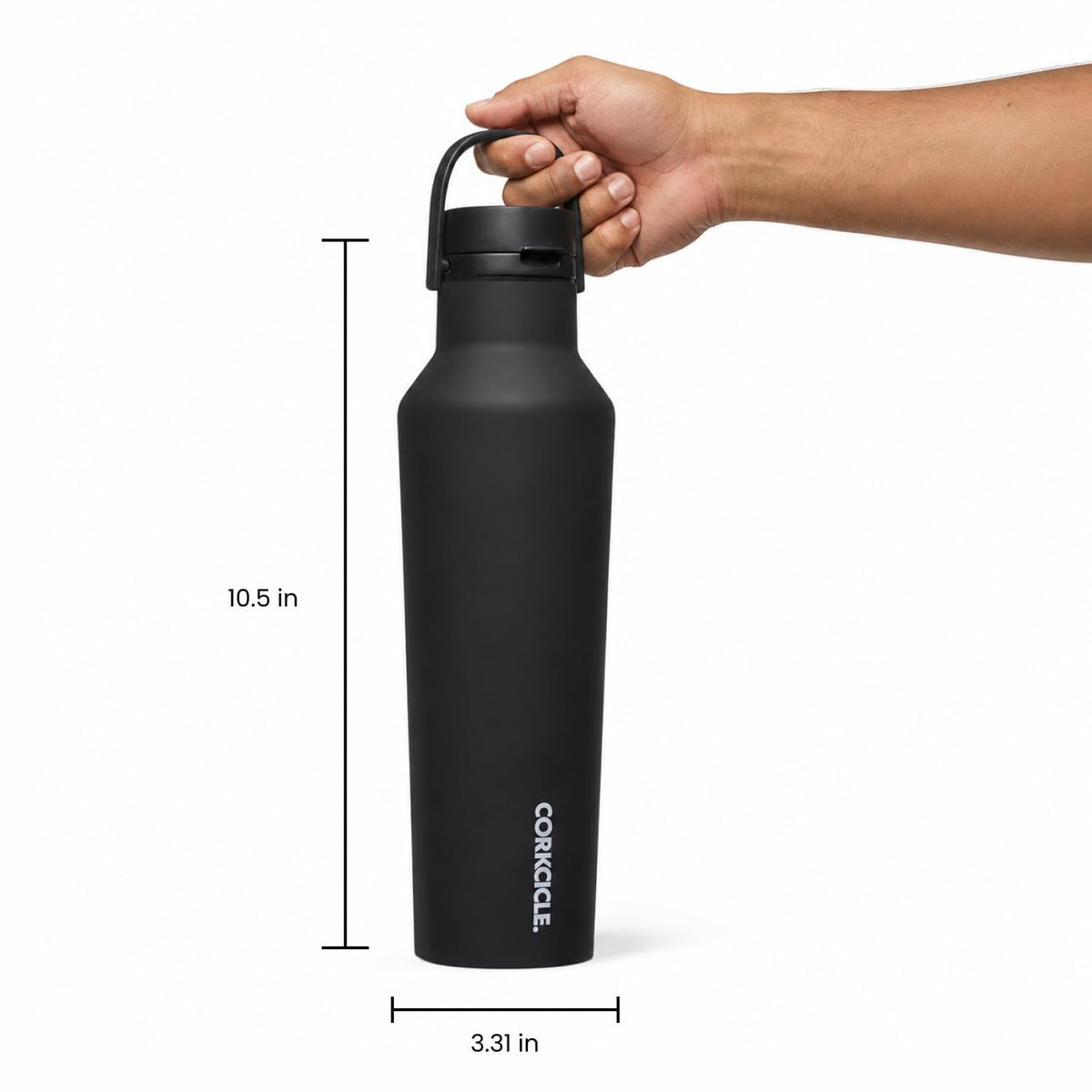 Water Bottle with Spill (Black Panther / 20 Ounces)