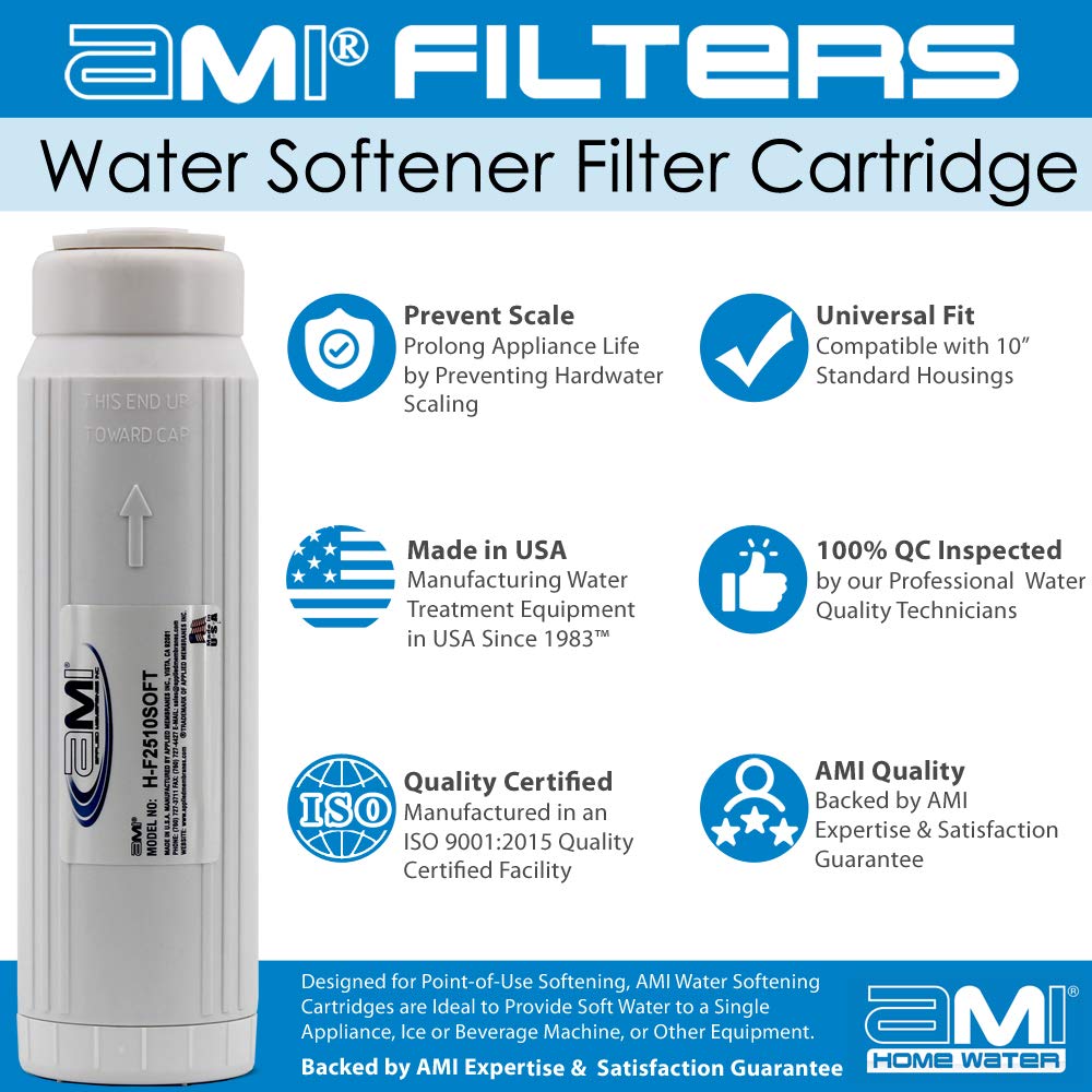 AMI Water Softening Filter Cartridge (10 Inch Standard)