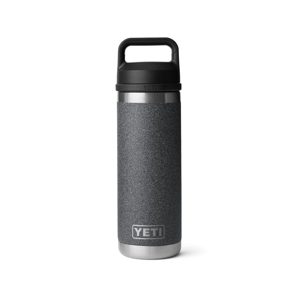 Rambler 18 oz Bottle (Black Stone-Textured)