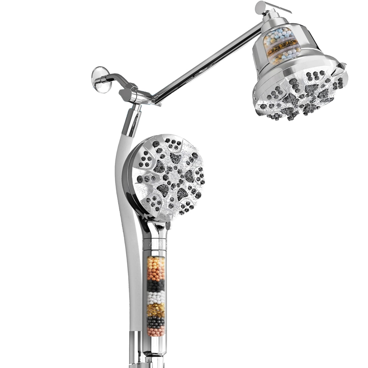 Dual Filtered Shower Head Combo (Dual Head Filter Set)