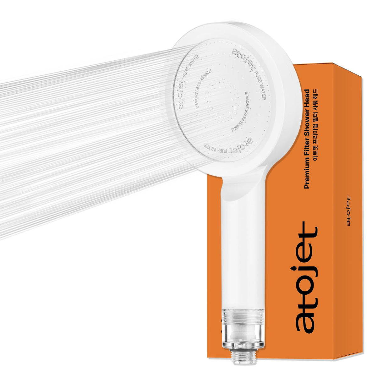 Premium Filtered Showerhead Crafted With Korea’s Luxury Beauty Culture (White)