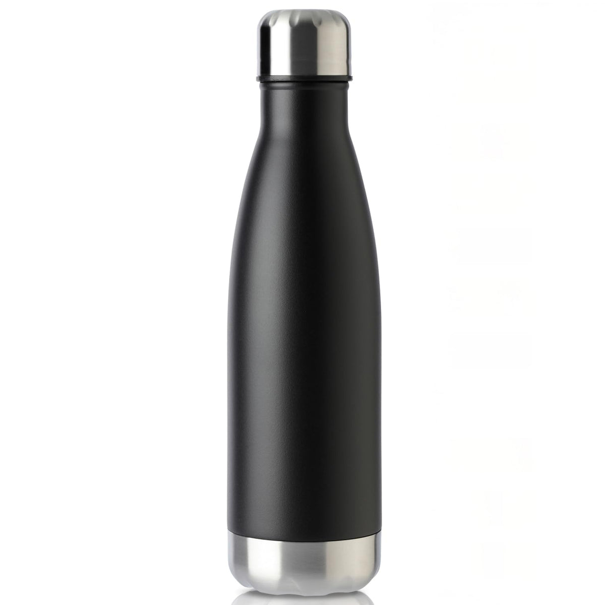 17oz Sport Water Bottle Vacuum Insulated Stainless Steel Leak (Black)