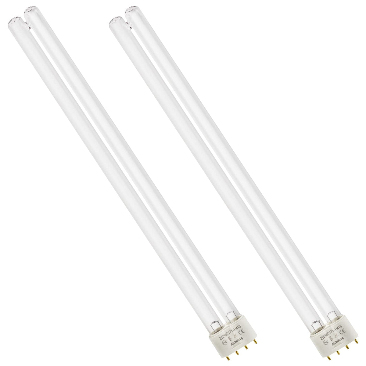 Two 36W 36 Watt UV Bulb Lamp 2G11 Base