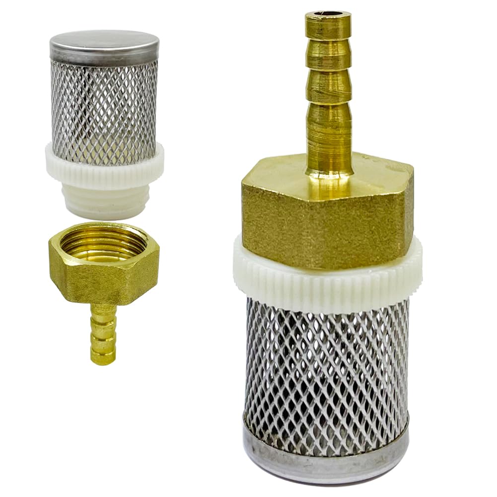 Stainless steel filter copper tube joint 8mm diameter hose connection (Diameter 8MM)
