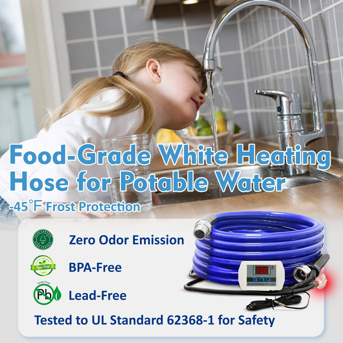 Heated RV Water Hose 30FT (30FT)