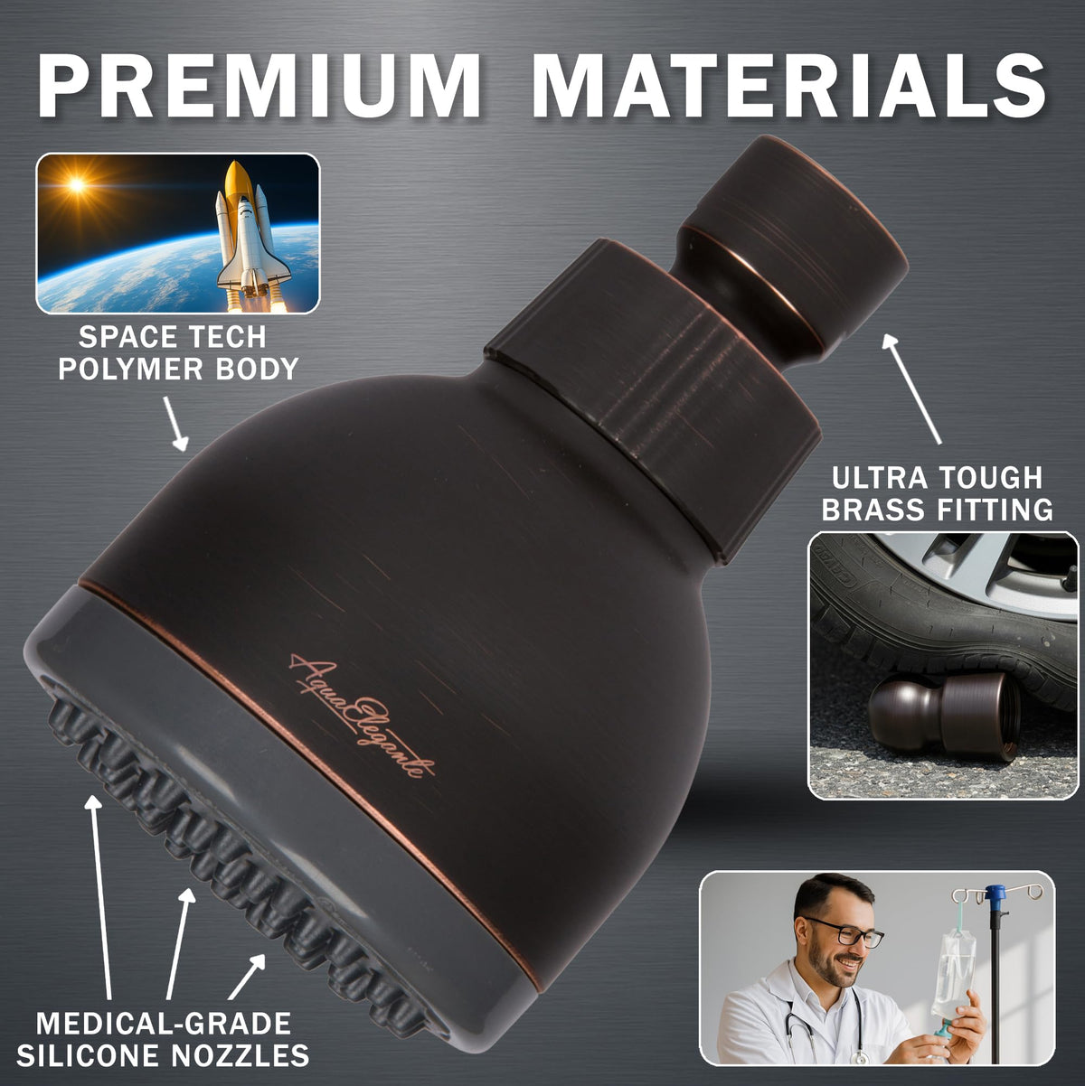 High Pressure Shower Head (Oil Rubbed Bronze / 2.5 GPM)