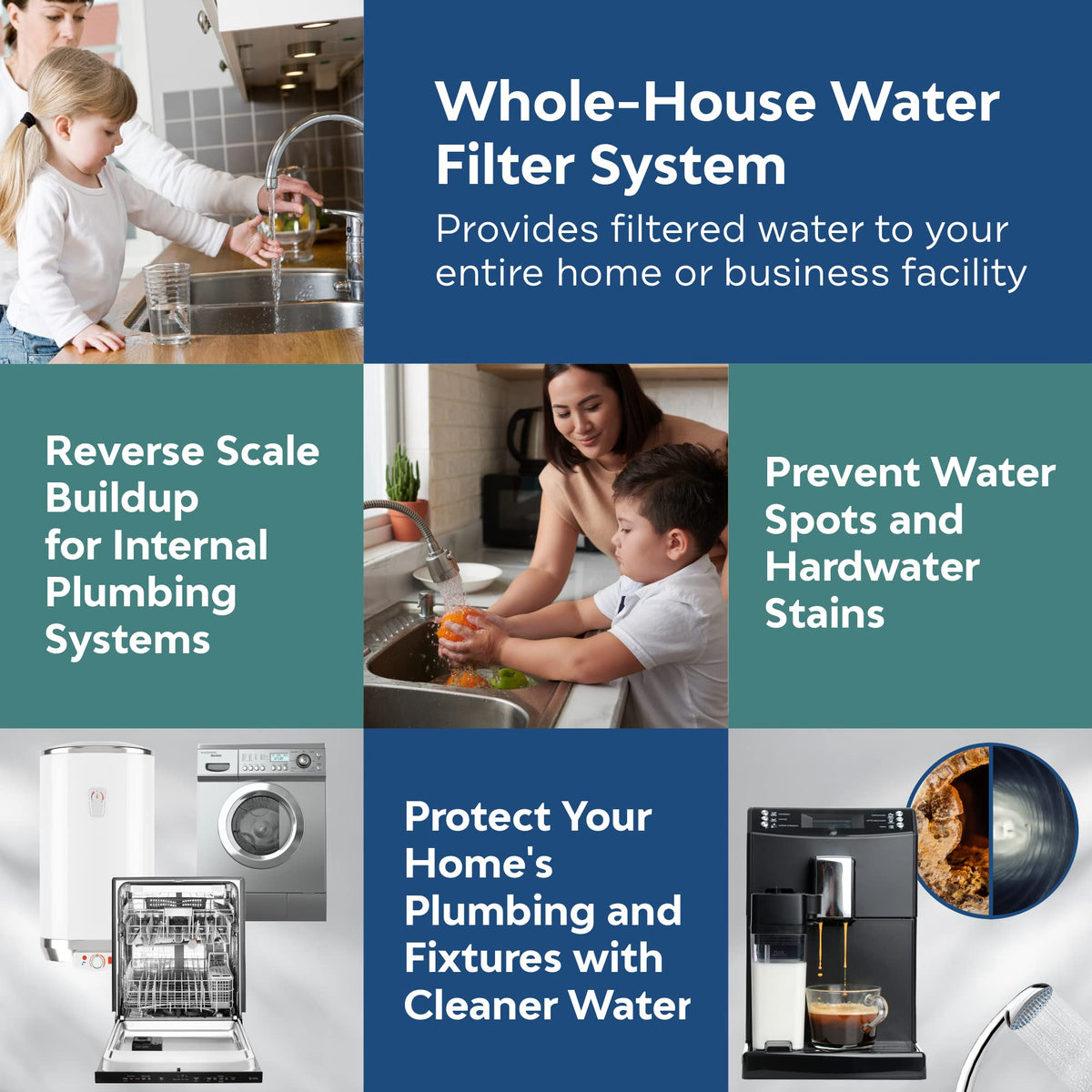 Water Descaler for Tankless Water Heater and Whole (Anti Scale System 20-Inch Big Blue)