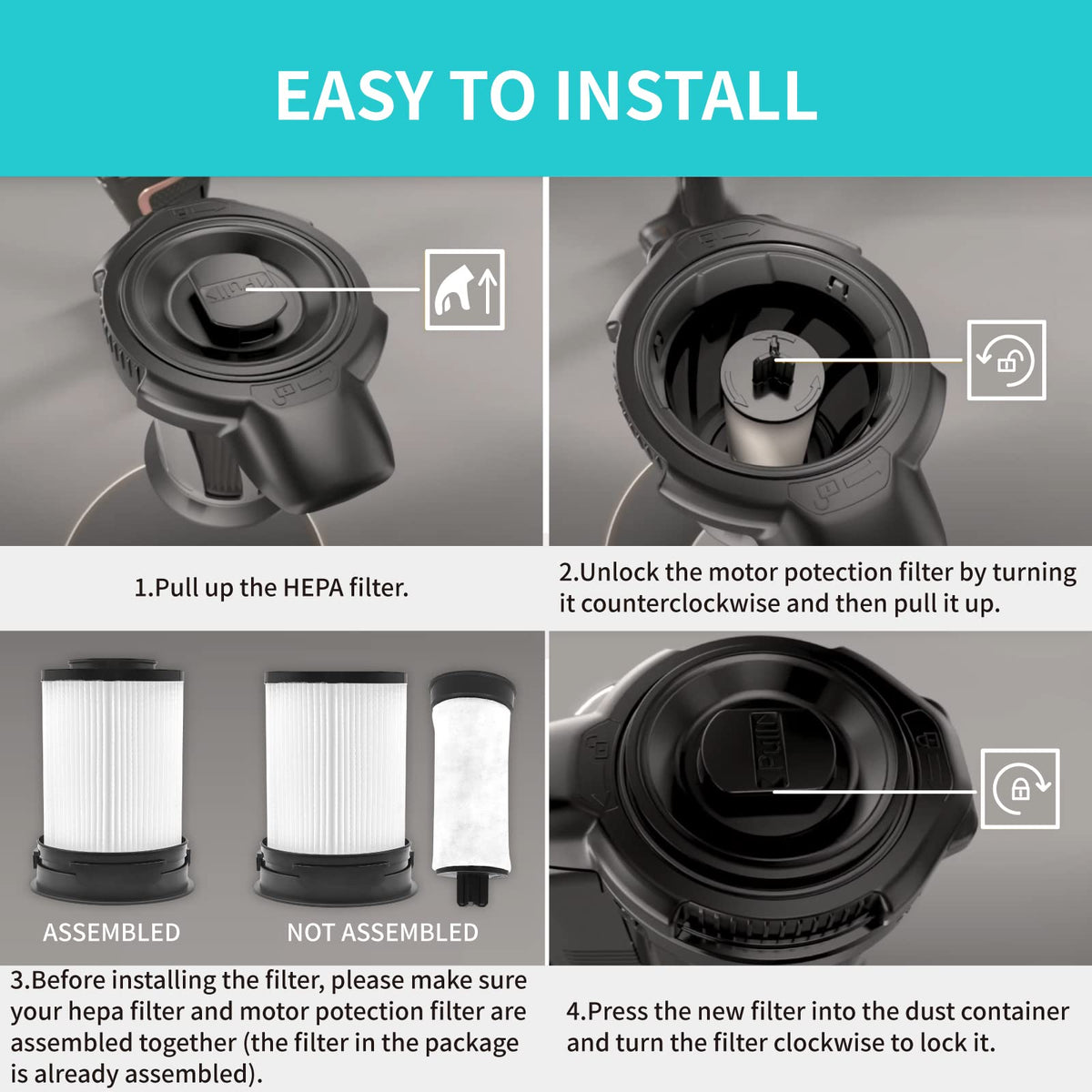 Fine Dust Filter 2 (2 Pack HX1 Filter)