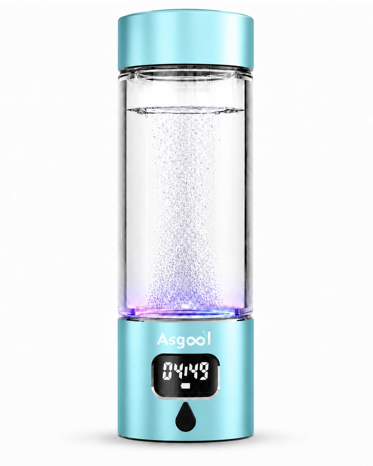 Hydrogen Water Bottle Generator (Cyan)