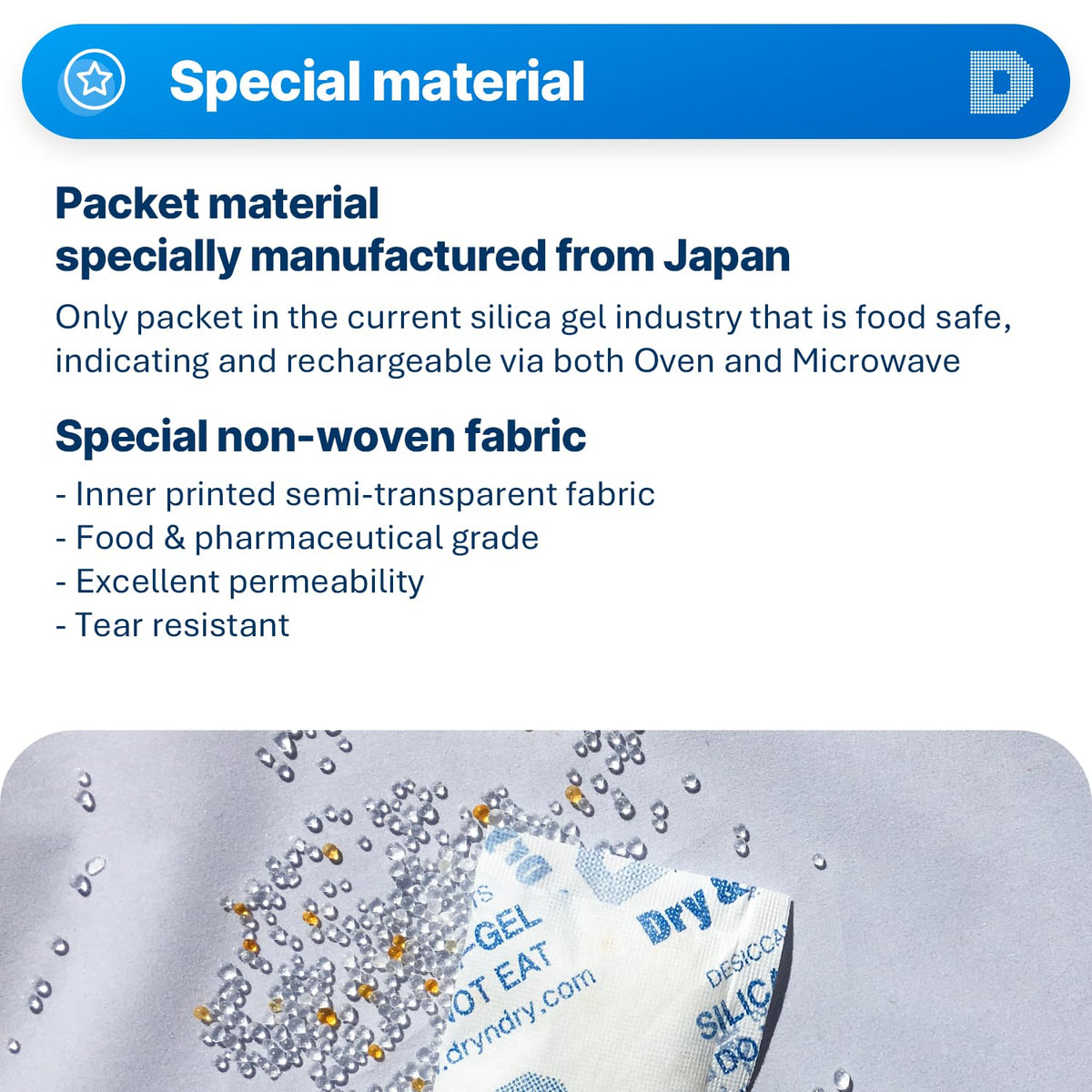 20 Gram [30 Packs] Orange Indicating Mixed Silica Gel Packets Siilca Gel Desiccant (20 Gram)
