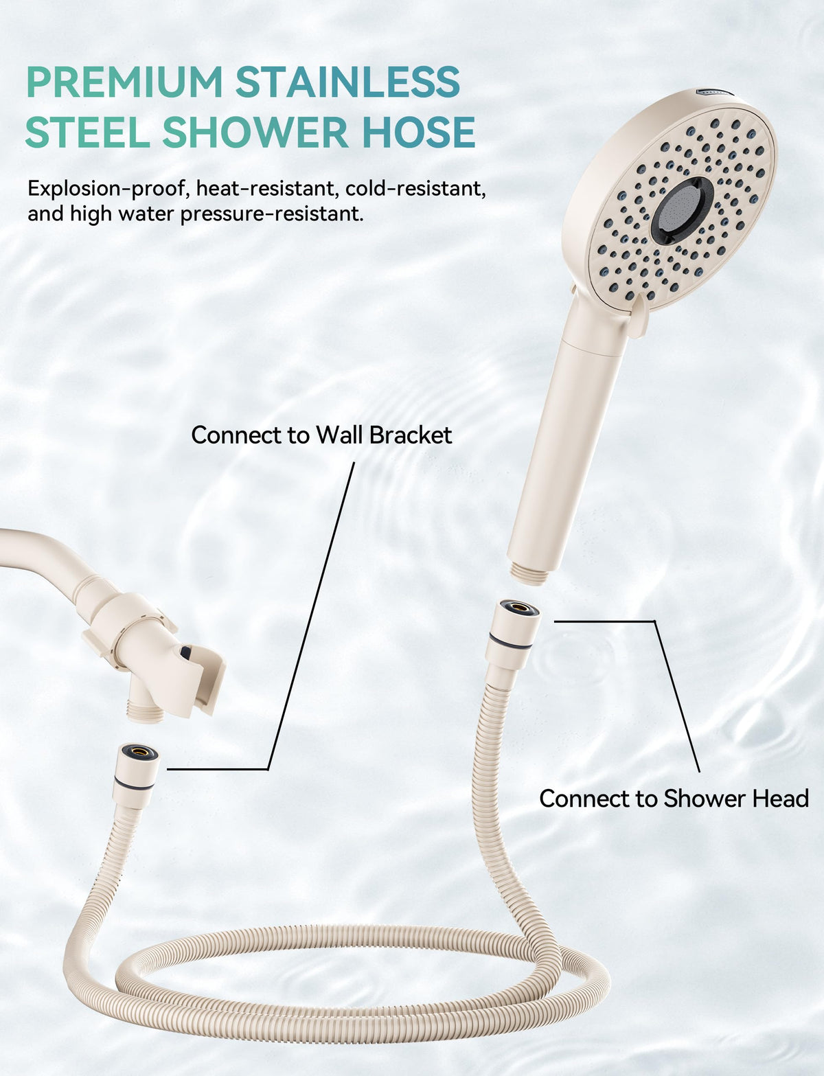 Shower Head with Handheld (Matte Khaki)