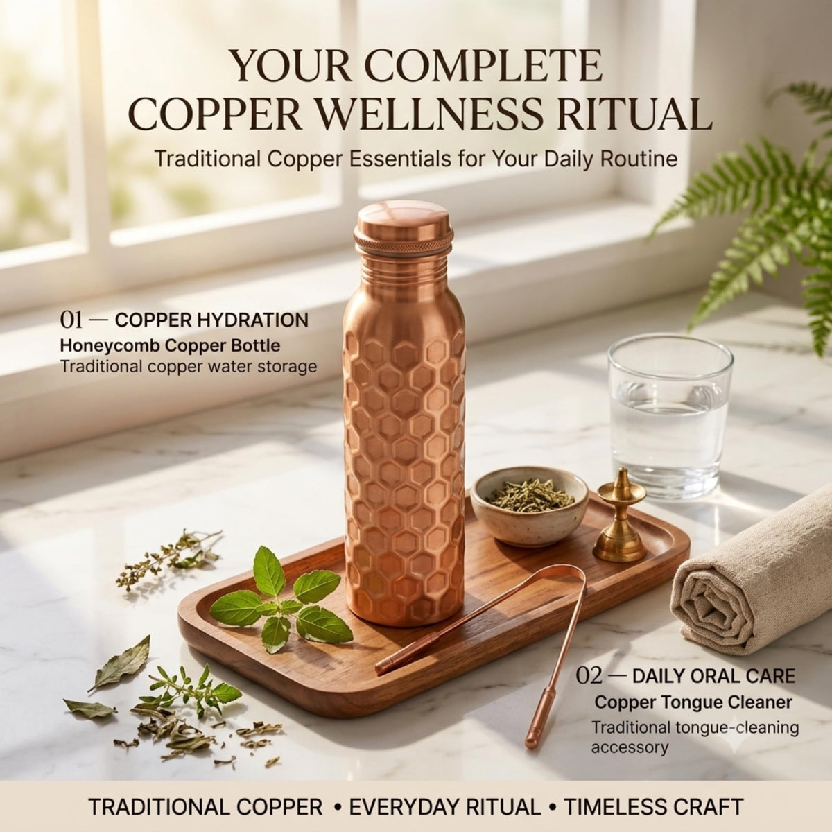 Copper Water Bottle