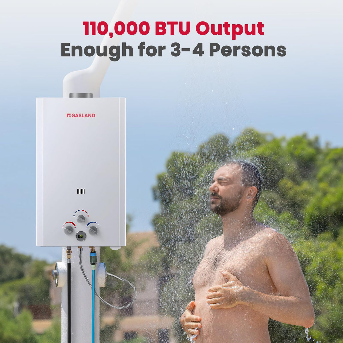 16L Outdoor Tankless Water Heater Propane
