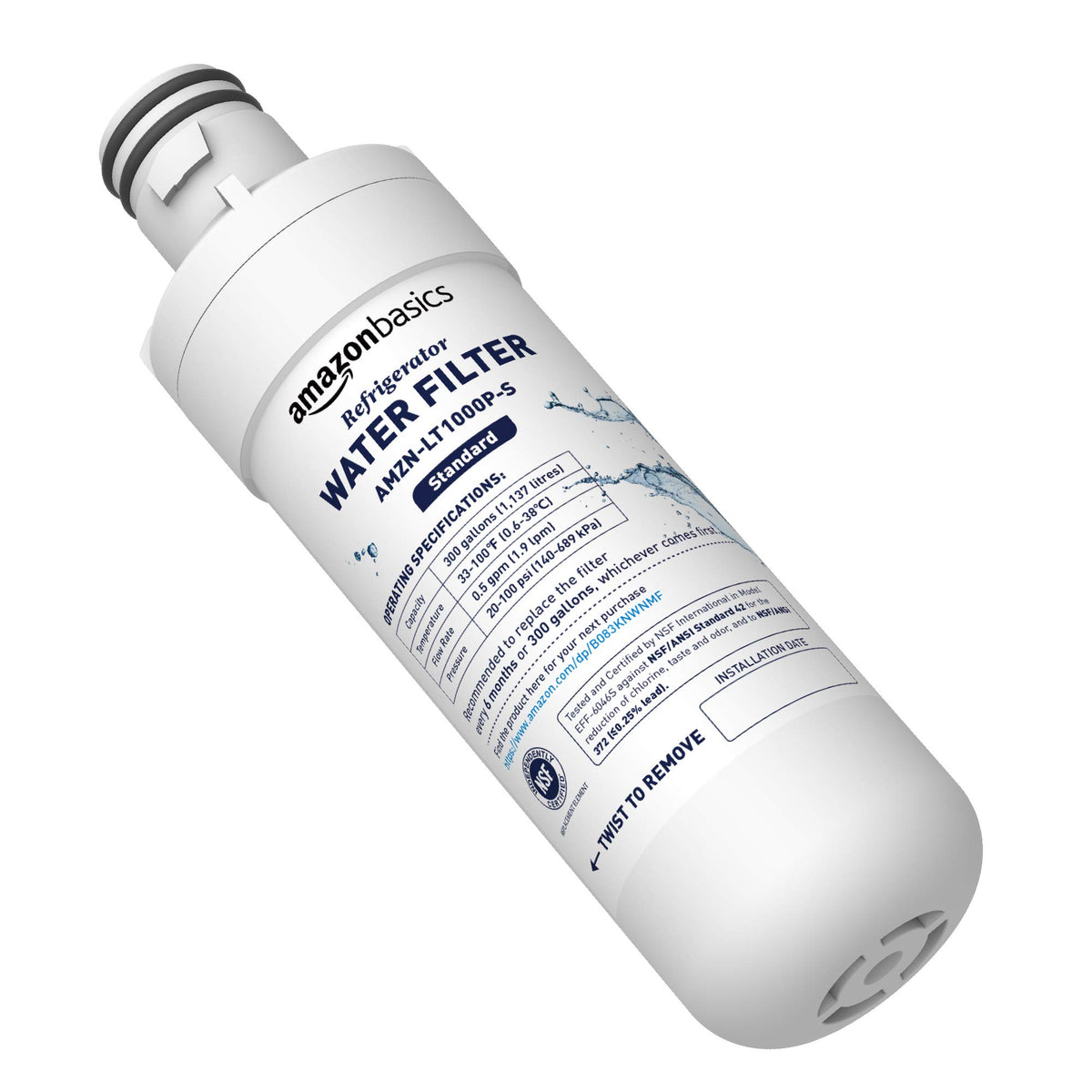 Replacement LG LT1000P Refrigerator Water Filter (Basic Tier)