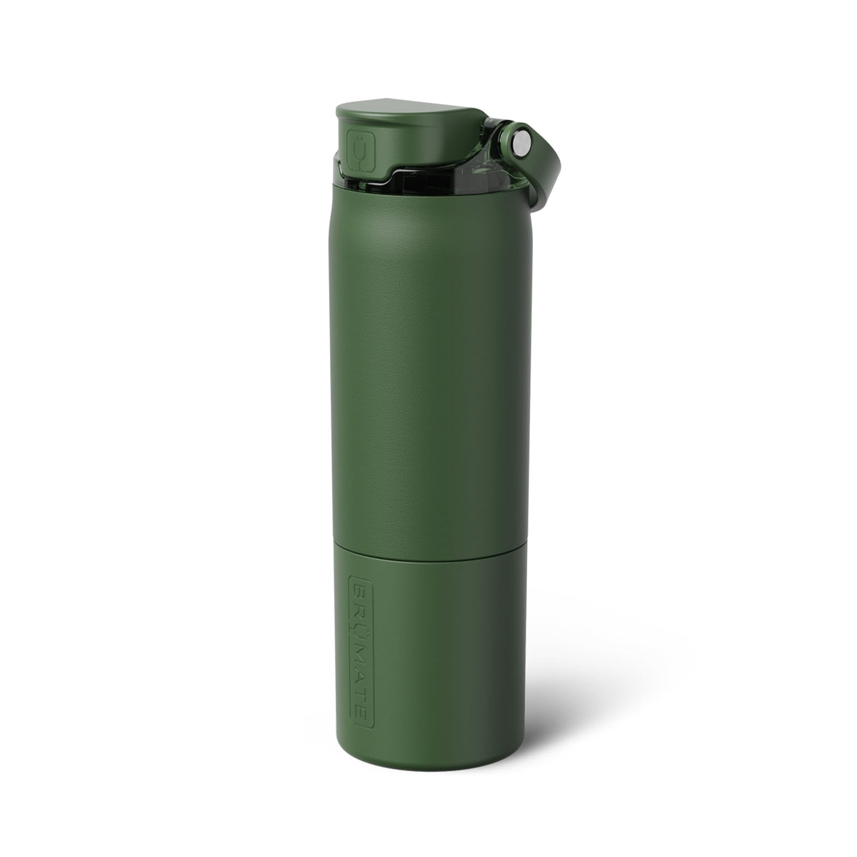 Rise 25oz Water Bottle With 100% Leakproof Covered Silicone Straw (OD Green / 25 Ounces)