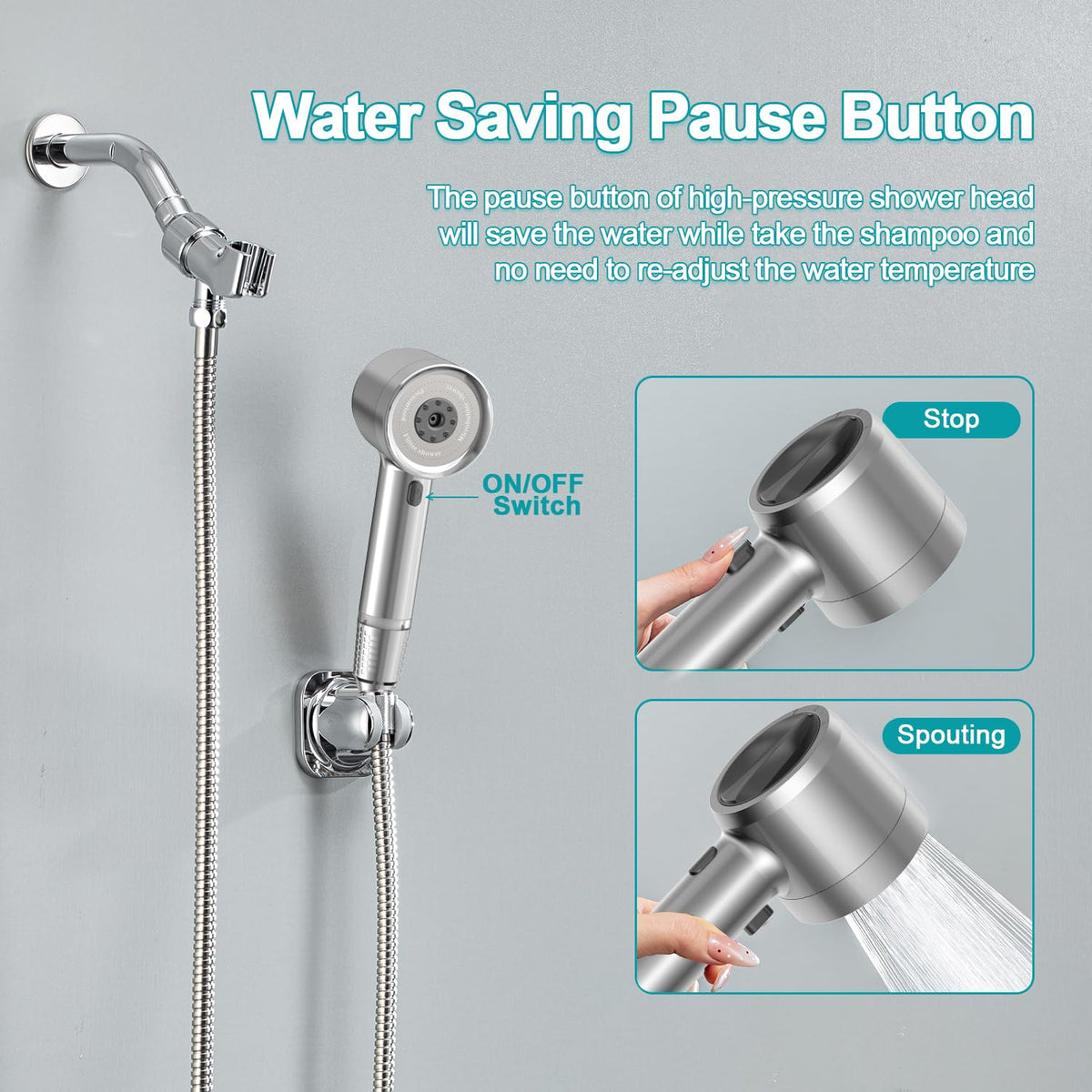 Shower Head with Handheld (Premium Chrome)